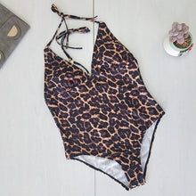 Load image into Gallery viewer, Halter Vintage Push up Swimsuit