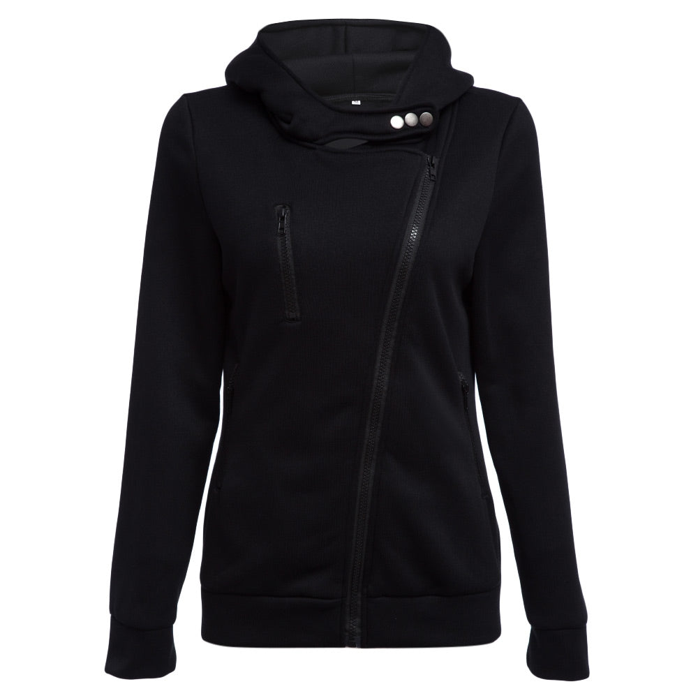 Full Zip Snap Button Hoodie (6 colors)