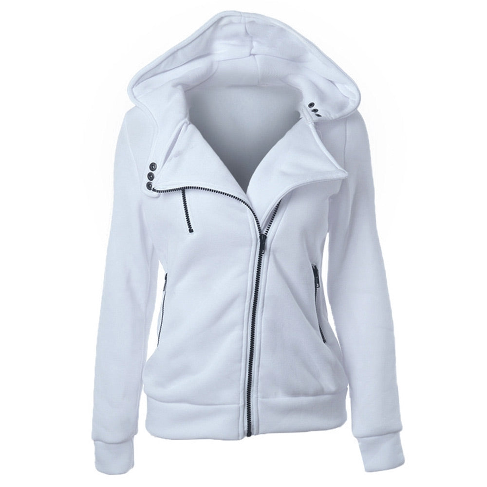 Full Zip Snap Button Hoodie (6 colors)