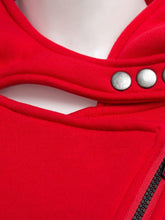 Cargar imagen en el visor de la galería, Sudadera con capucha y cremallera completa con botones a presión (6 colores)
