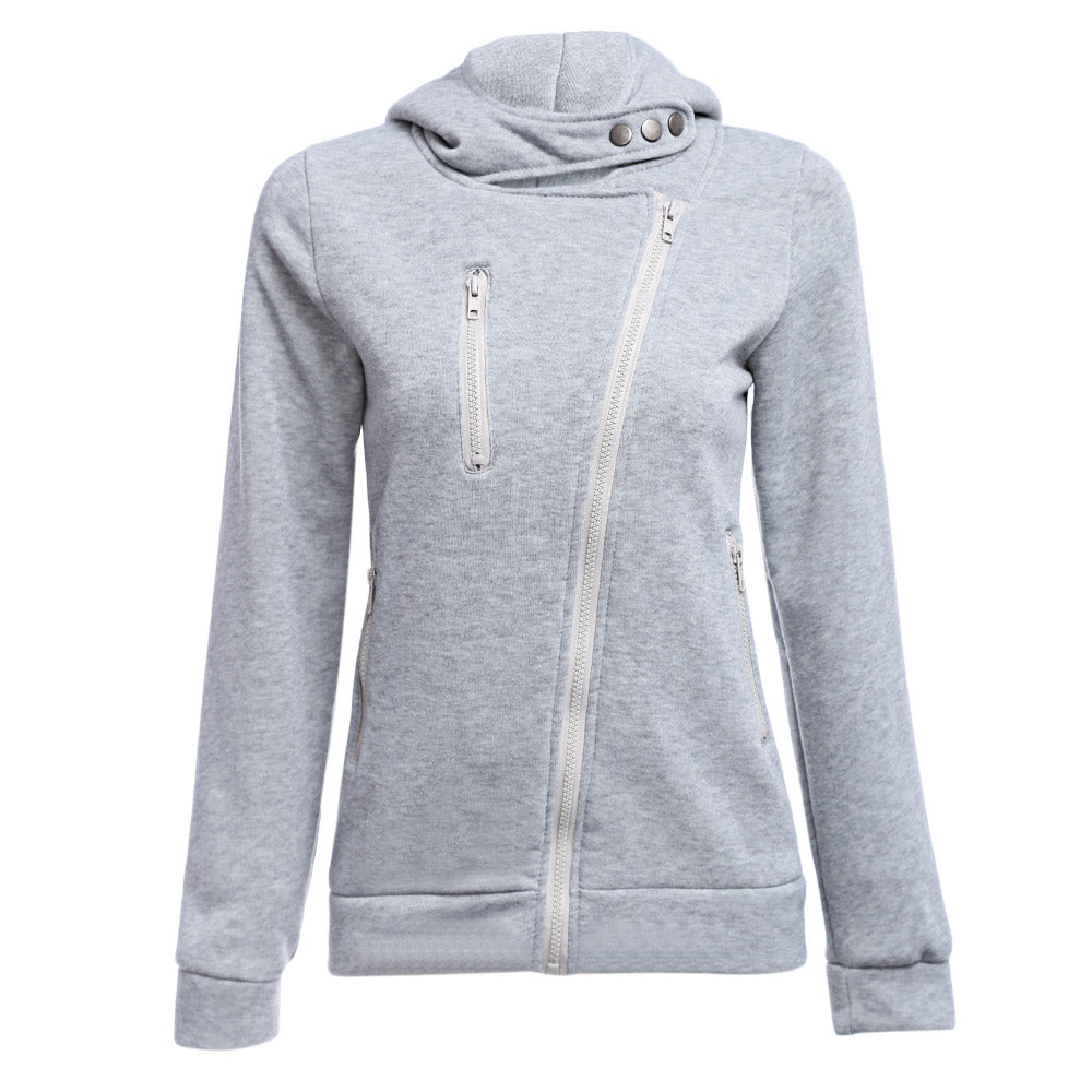 Full Zip Snap Button Hoodie (6 colors)