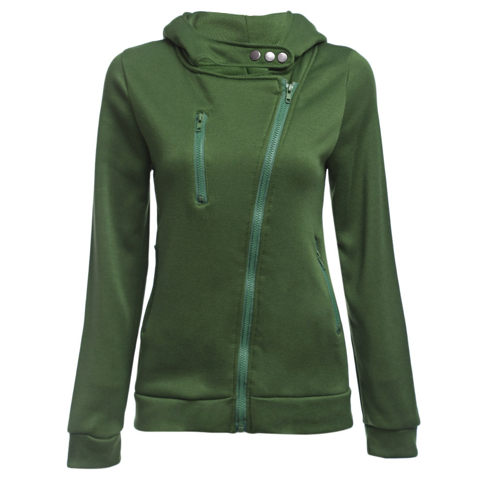 Full Zip Snap Button Hoodie (6 colors)