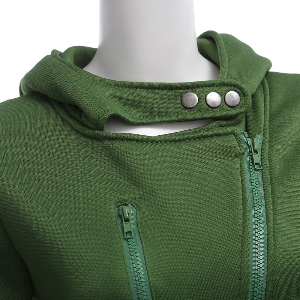 Full Zip Snap Button Hoodie (6 colors)