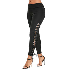 Load image into Gallery viewer, Lace Up Leggings with Grommet