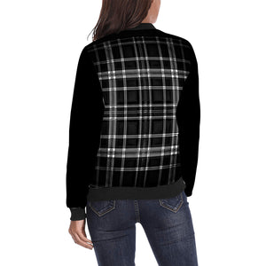 TRP Twisted Patterns 06: Digital Plaid 01-06A Ladies Designer Foldover Collar Casual Jacket