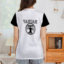 Load image into Gallery viewer, Yahuah-Tree of Life 02-06 Yin Yang Ladies Designer T-shirt