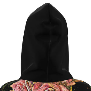 Estampados florales: Roses 06-01 Vestido con capucha de diseñador 