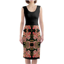 Load image into Gallery viewer, Floral Embosses: Roses 06-01 Designer Bodycon Midi Dress