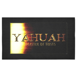 Yahuah-Master of Hosts 01-03 Mantel de diseño 8.6 pies (ancho) x 5 pies (alto) 