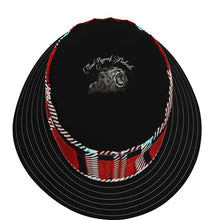 Load image into Gallery viewer, TRP Twisted Patterns 06: Digital Plaid 01-05A Designer Wide Brim Bucket Hat