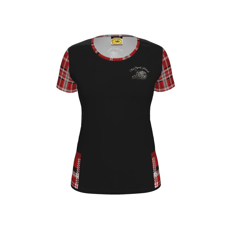 TRP Twisted Patterns 06: Digital Plaid 01-05A Ladies Designer Jersey T-shirt