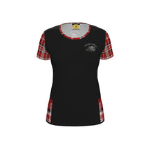 Load image into Gallery viewer, TRP Twisted Patterns 06: Digital Plaid 01-05A Ladies Designer Jersey T-shirt