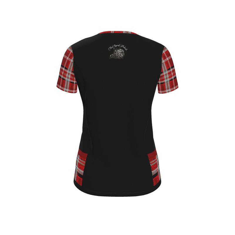 TRP Twisted Patterns 06: Digital Plaid 01-05A Ladies Designer Jersey T-shirt