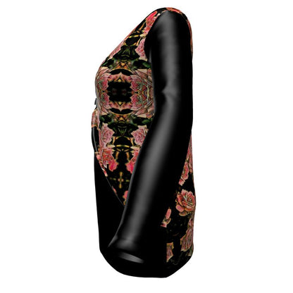 Floral Embosses: Roses 06-01 Jersey Cardigan