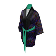 Cargar imagen en el visor de la galería, Estampados florales: Roses 01 Kimono Komon de diseñador para mujer estampado 