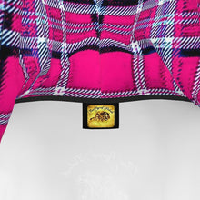 Cargar imagen en el visor de la galería, TRP Twisted Patterns 06: Vestido con capucha de diseñador a cuadros digitales 01-04A 