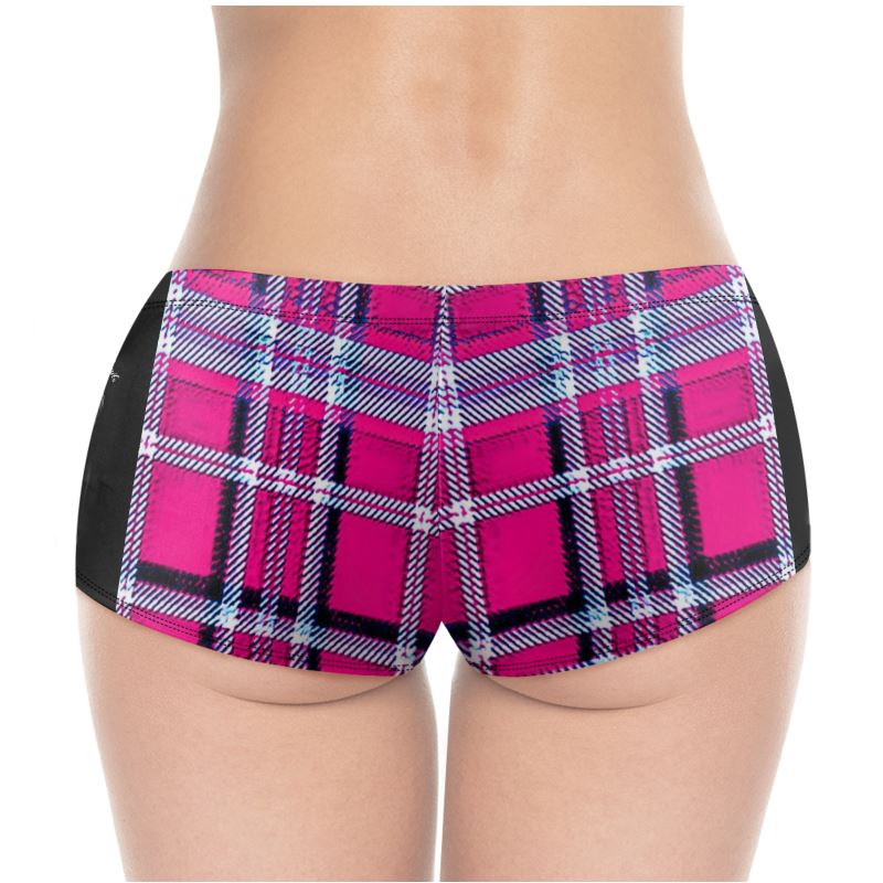 TRP Twisted Patterns 06: Digital Plaid 01-04A Designer Hot Pants