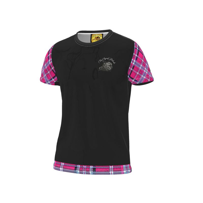 TRP Twisted Patterns 06: Digital Plaid 01-04A Ladies Designer T-shirt