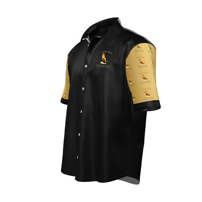 Yahusha-The Lion of Judah 01 Camisa de vestir de manga corta para hombre 