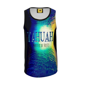 Yahuah-Master of Hosts 02-01 Camiseta fluida sin mangas de diseñador para hombre 