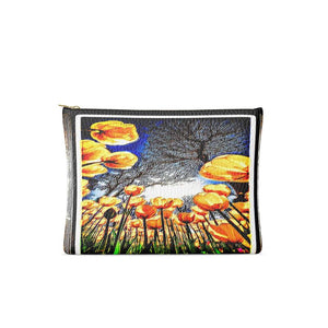 Estampados florales: bolso de mano de cuero de diseñador Tulip Daydream 01 