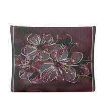 Load image into Gallery viewer, Floral Embosses: Pictorial Cherry Blossoms 01-04 Designer Leather Clutch Bag