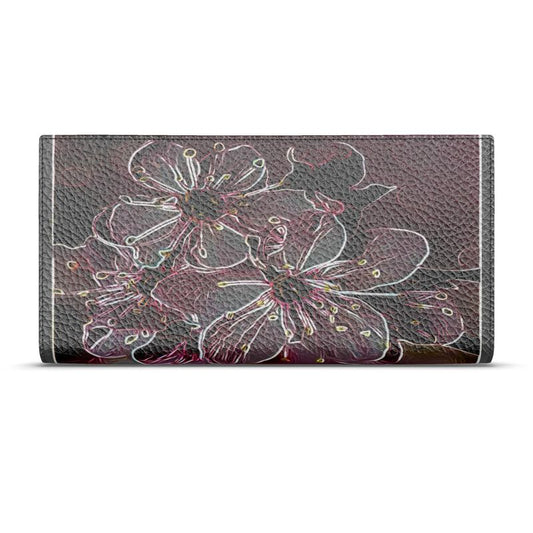 Floral Embosses: Pictorial Cherry Blossoms 01-04 Designer Travel Wallet