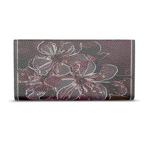Floral Embosses: Pictorial Cherry Blossoms 01-04 Designer Travel Wallet