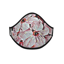 Cargar imagen en el visor de la galería, Relieve floral: Flores de cerezo pictóricas 01-03 Mascarilla de diseñador 