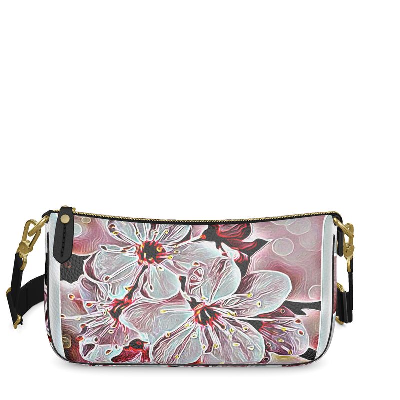 Floral Embosses: Pictorial Cherry Blossoms 01-03 Designer Baguette Bag (Shoulder/Grab Strap)