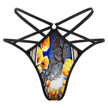 Cargar imagen en el visor de la galería, Estampados florales: Tanga con espalda en T de diseñador Tulip Daydream 01 (3 estilos) 
