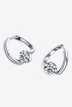 Load image into Gallery viewer, 925 Sterling Silver 2 Carat Moissanite Heart Drop Earrings