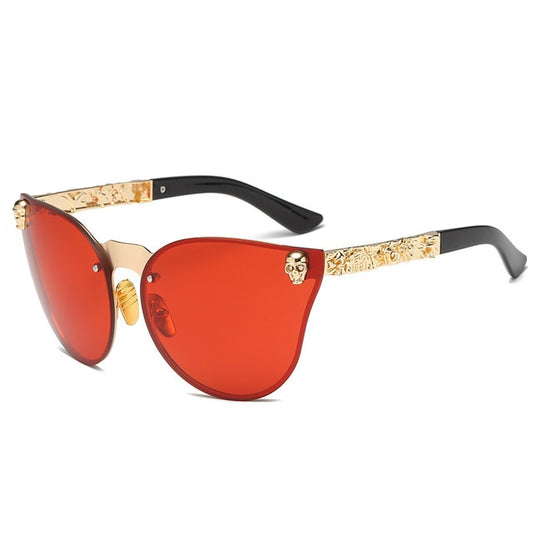 Skull Frame Metal Temple High Quality Sunglasses