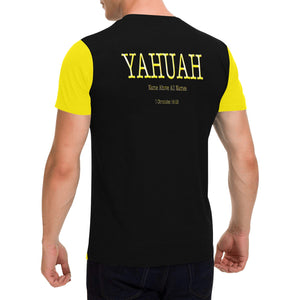 Yahuah-Name Above All Names 02-02 Camiseta con bolsillo de parche para hombre (Estilo 02) 