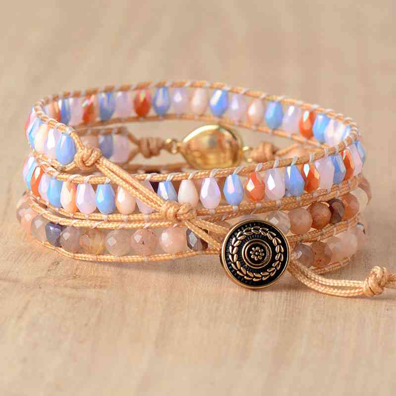 Opal Beaded Layered Bracelet