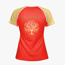 Cargar imagen en el visor de la galería, Yahuah-Tree of Life 01 Camiseta de cuello redondo de diseñador para mujer elegida 