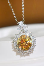 Load image into Gallery viewer, 5 Carat Yellow Moissanite Gemstone Pendant Necklace