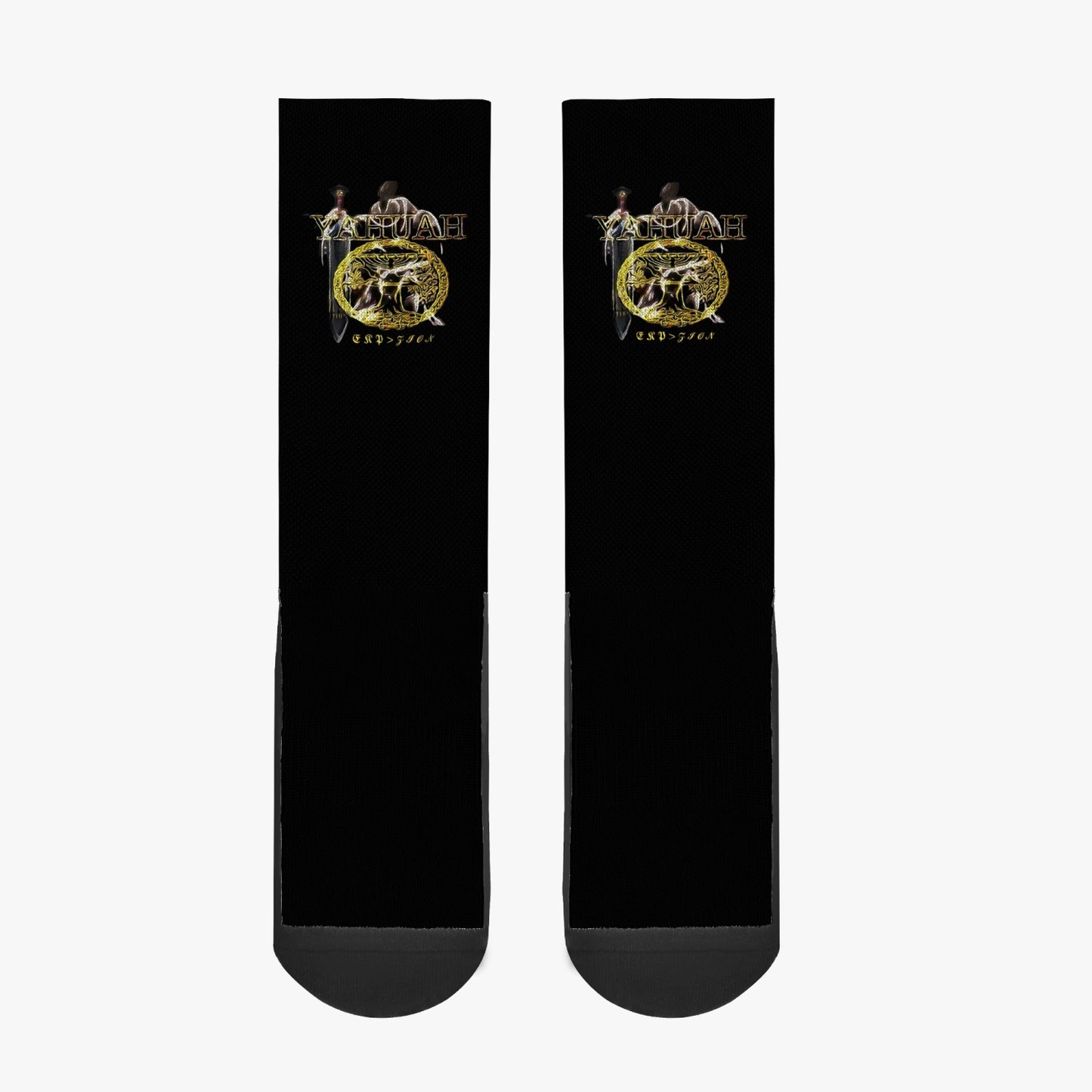 Yahuah-Name Above All Names 03-01 Royal Designer Unisex Reinforced Sports Socks