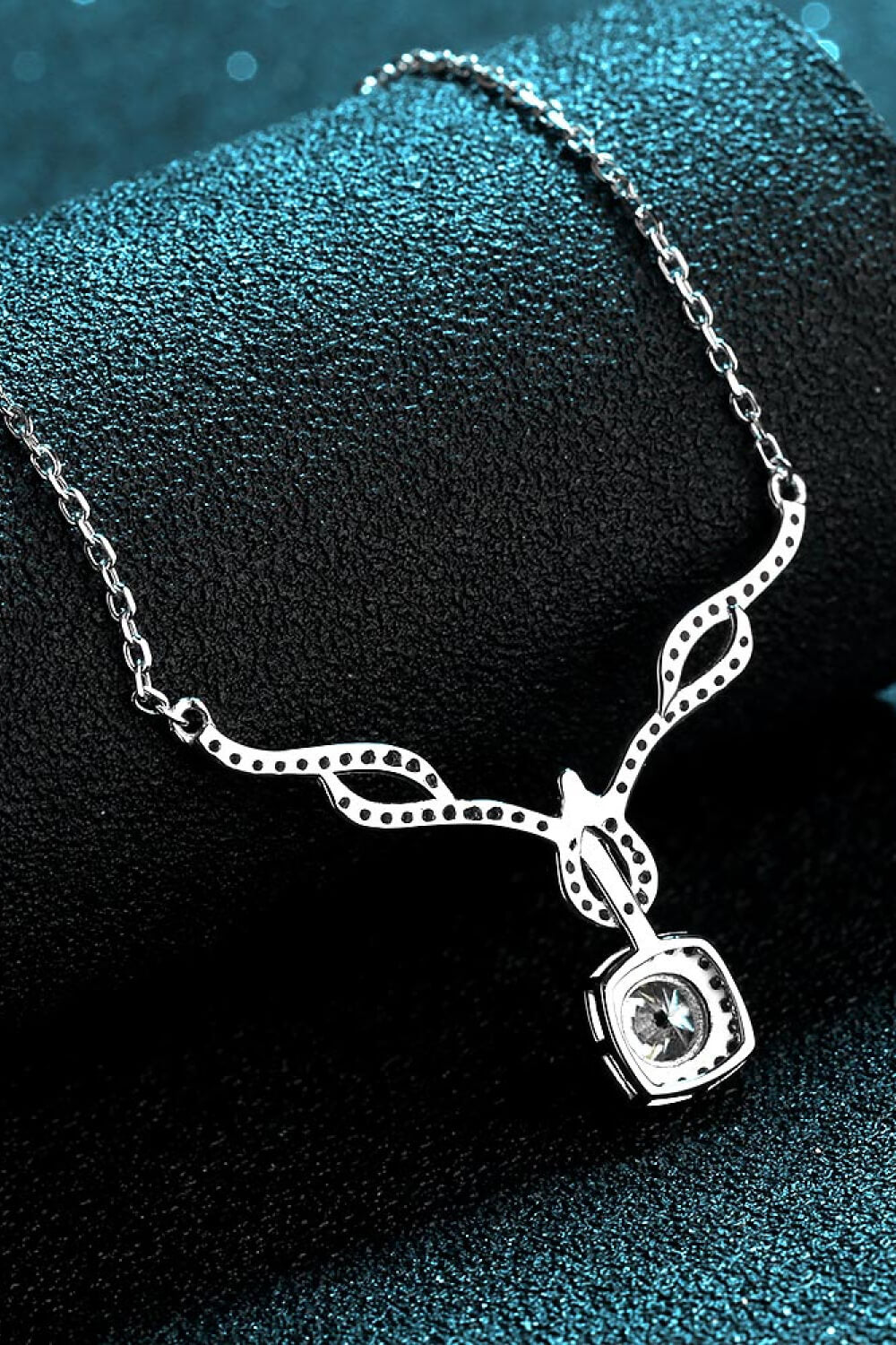 Right On Trend Moissanite Solitaire Pendant Necklace