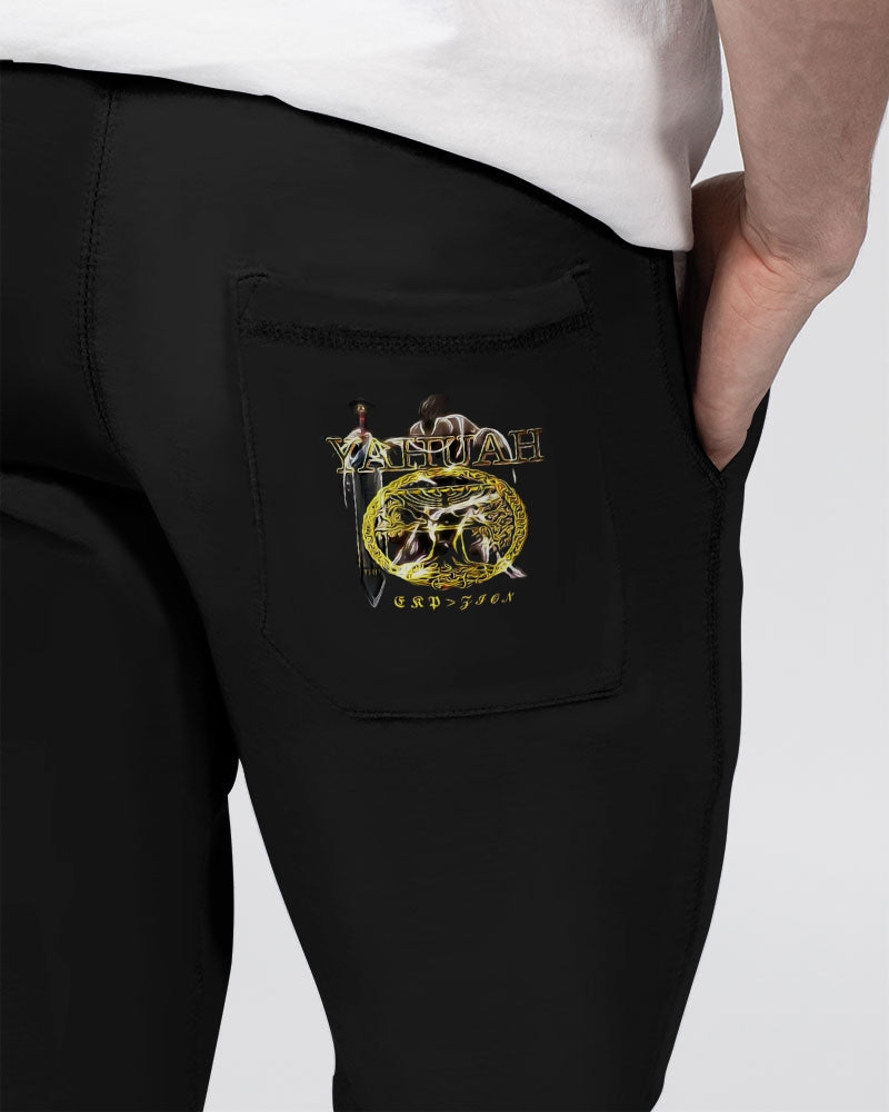 Yahuah-Name Above All Names 03-01 Royal Designer Lane Seven Men's Premium Fleece Joggers