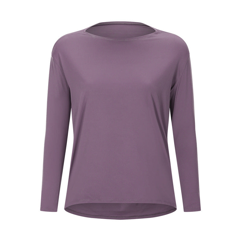 Loose Long Sleeve Slim Lady Sports Shirt