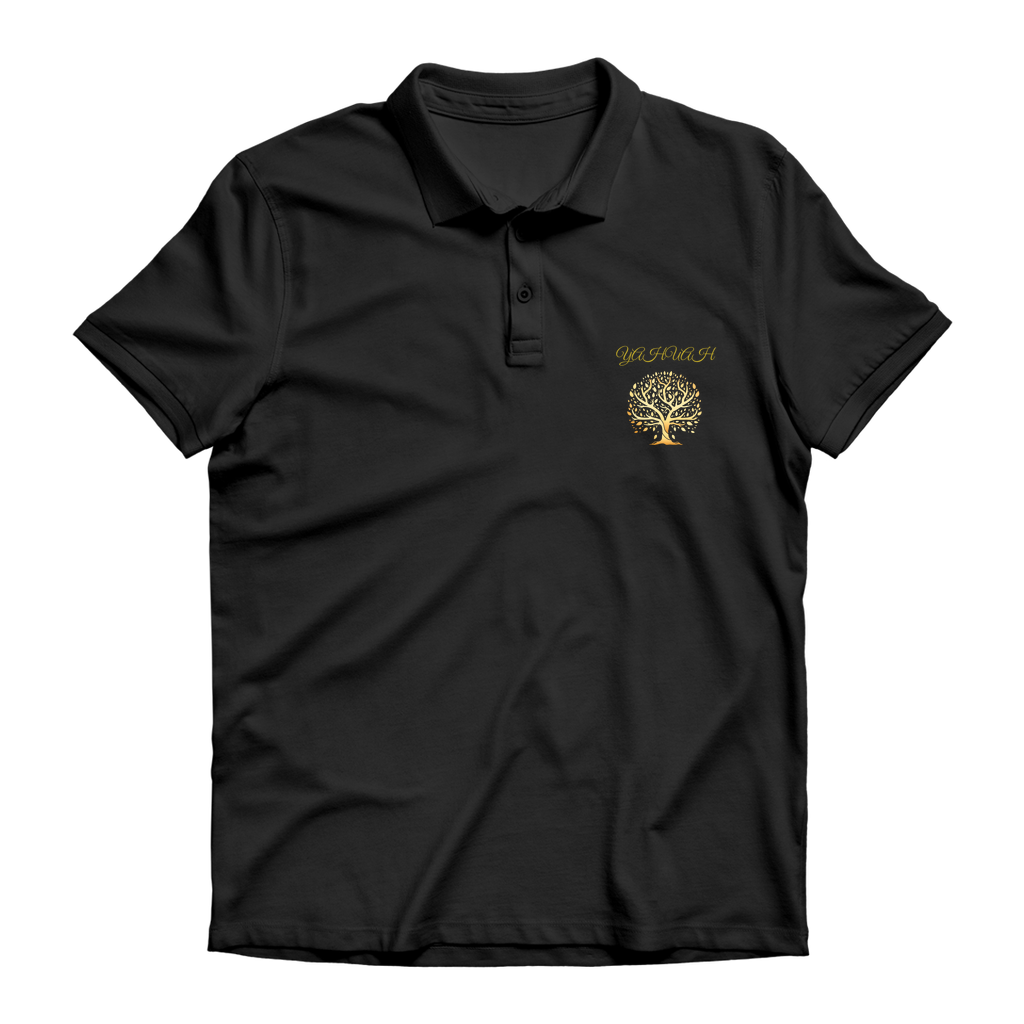 Yahuah-Tree of Life 01 Designer Premium Adult Polo Shirt (5 Colors)