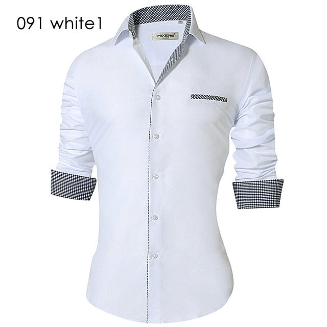 Long Sleeve Slim Fit Dress Shirt (4 colors)