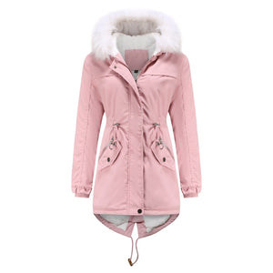 Solid Color Parka Jacket for Women (4 colors)