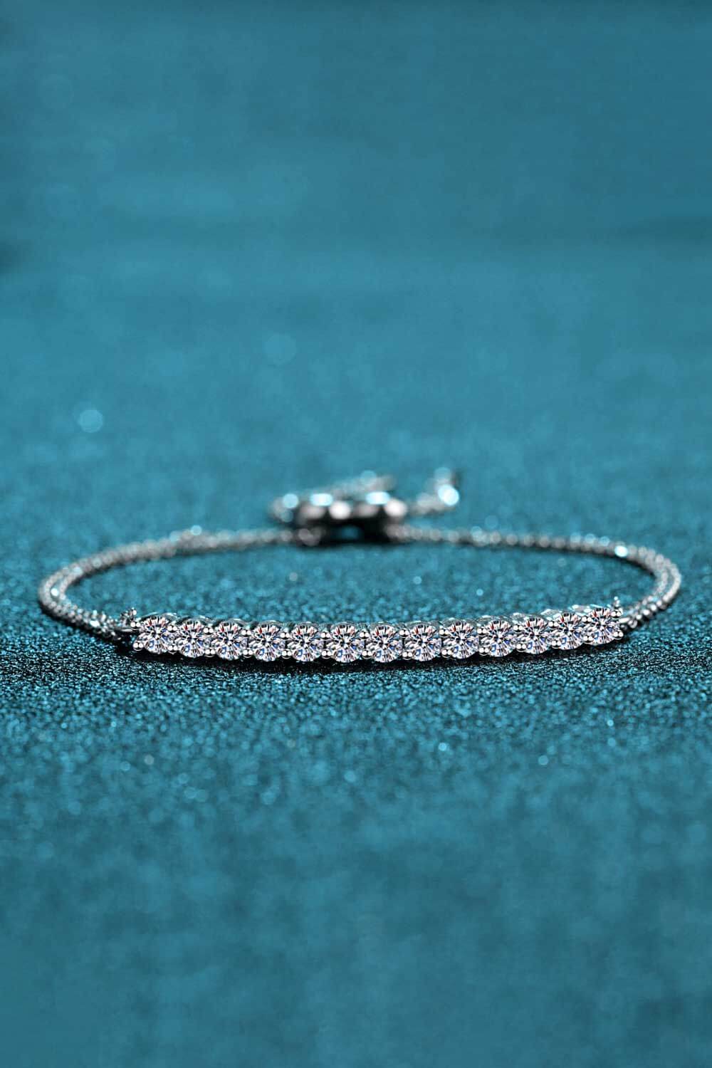 Sterling Silver Moissanite Bracelet