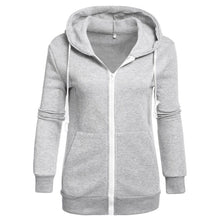 Load image into Gallery viewer, Ladies Solid Color Full Zip Hoodie (5 colors)