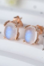 Load image into Gallery viewer, Natural Moonstone 925 Sterling Silver Stud Earrings