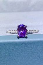 Load image into Gallery viewer, Purple 1 Carat Moissanite 4-Prong Ring