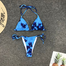 Load image into Gallery viewer, Two Piece Printed Bathing Suit