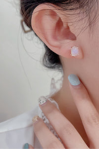 Natural Moonstone 925 Sterling Silver Stud Earrings